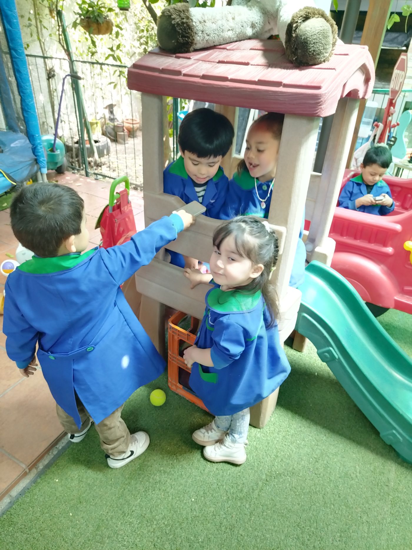 Actividad en el jardín infantil (foto)