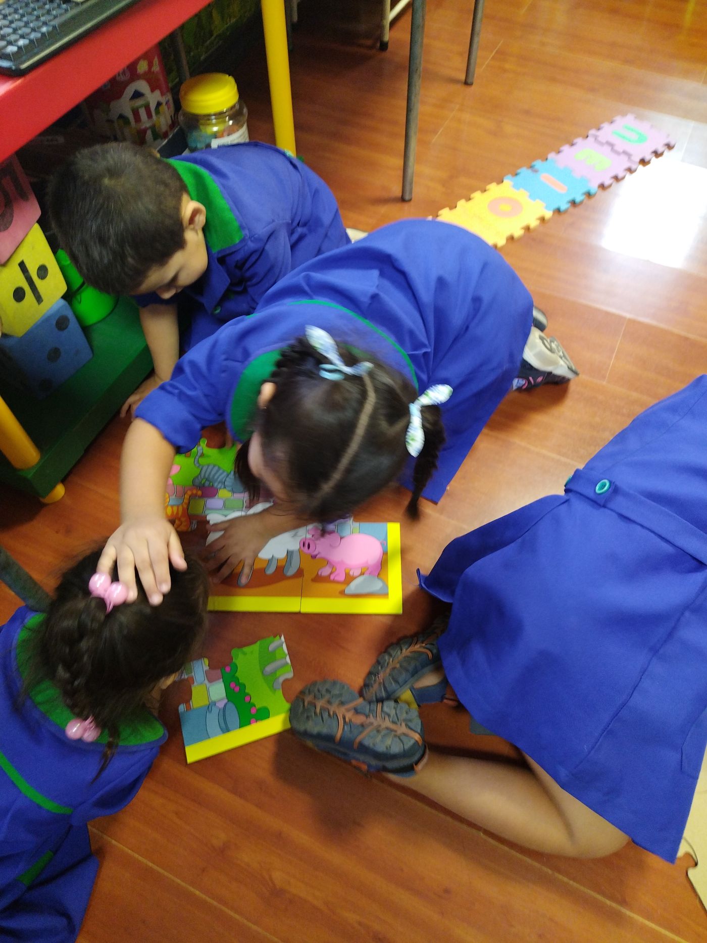 Actividad en el jardín infantil (foto)
