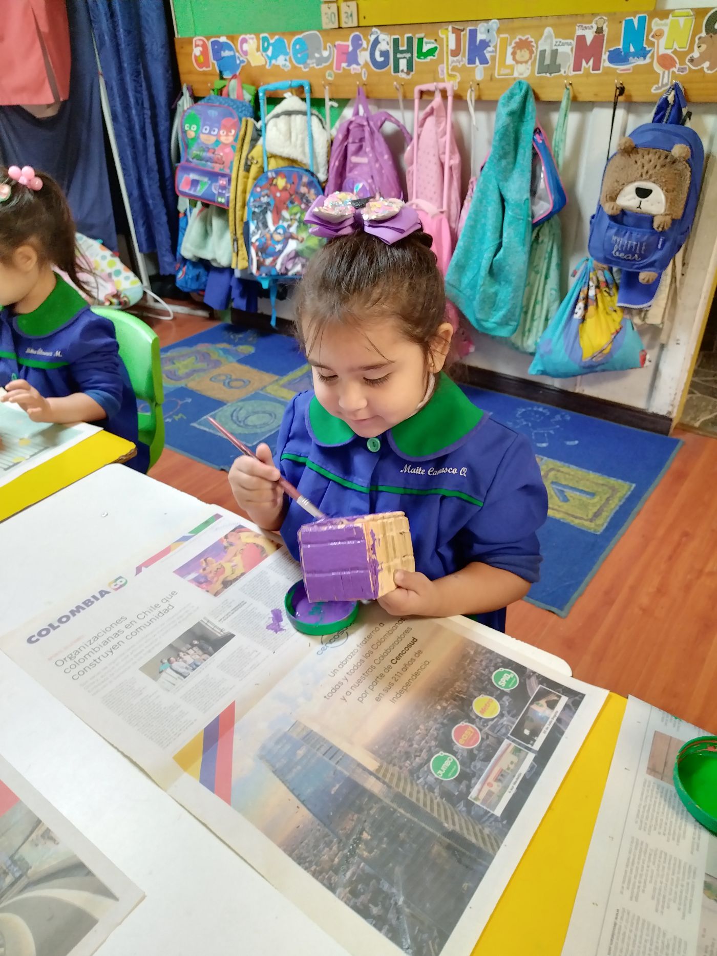 Actividad en el jardín infantil (foto)