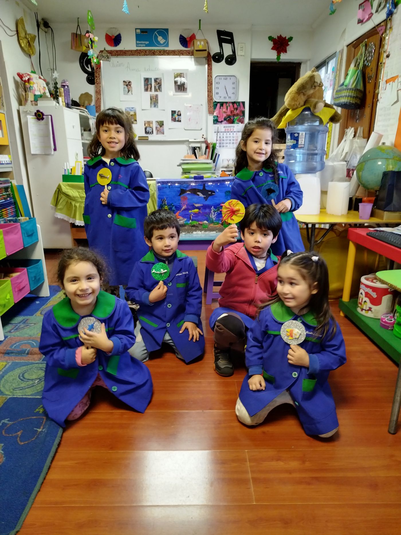 Actividad en el jardín infantil (foto)