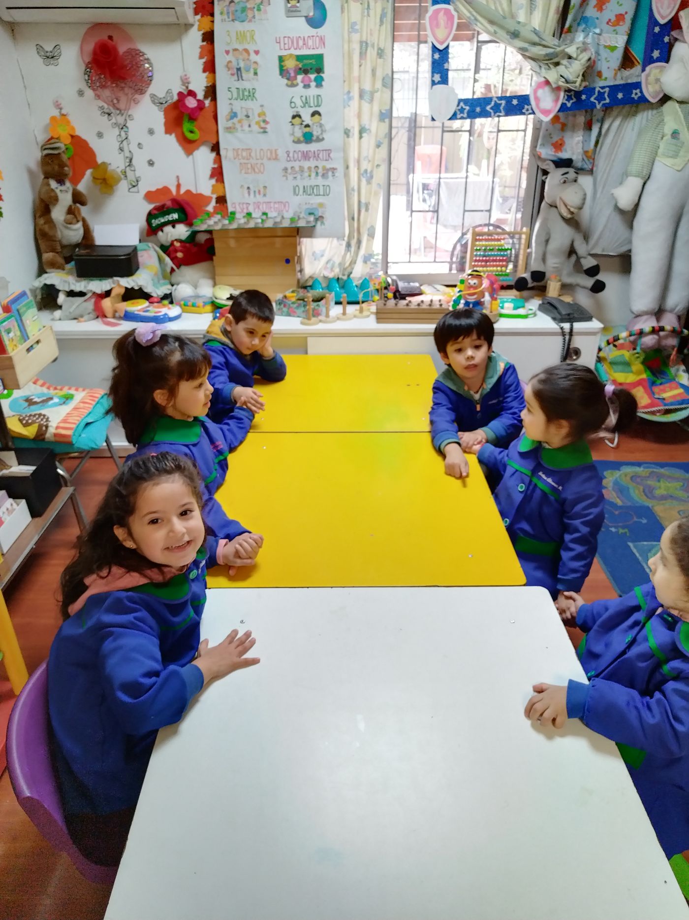 Actividad en el jardín infantil (foto)