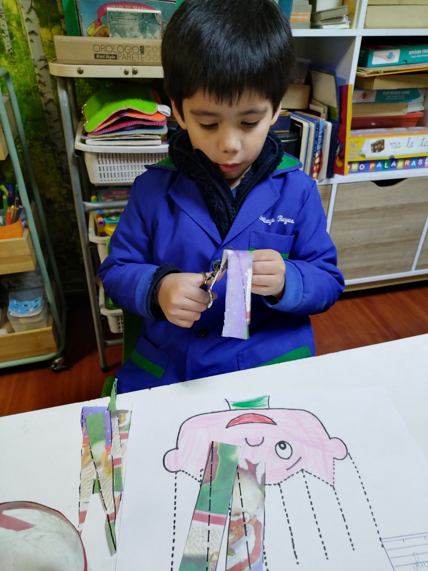 Actividad en el jardín infantil (foto)
